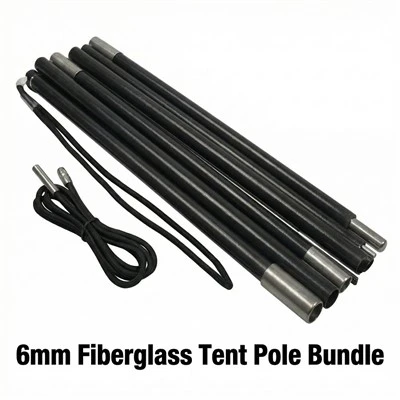 6 mm stikla šķiedras telts stabs